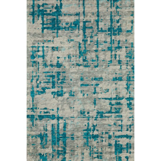 Brisbane BR5 Teal 3' x 5' Rug