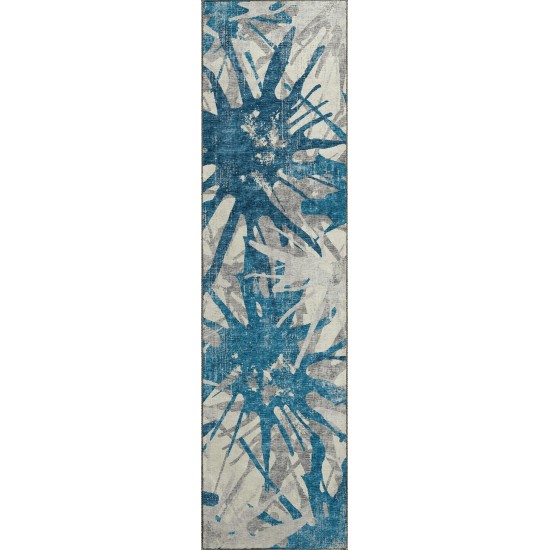 Brisbane BR6 Cobalt 2'3" x 7'6" Runner Rug