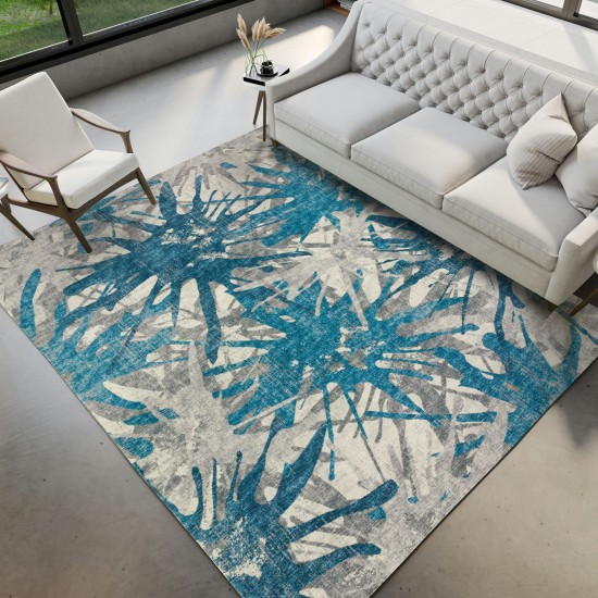 Brisbane BR6 Cobalt 3' x 5' Rug