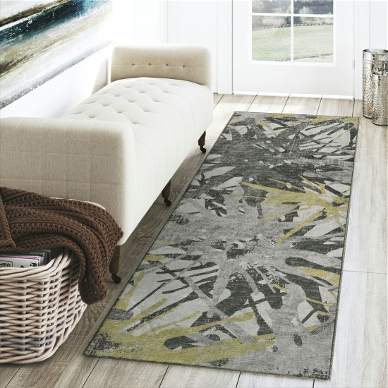 Brisbane BR6 Gold 2'3" x 7'6" Runner Rug