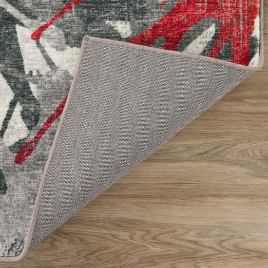 Brisbane BR6 Scarlet 1'8" x 2'6" Rug