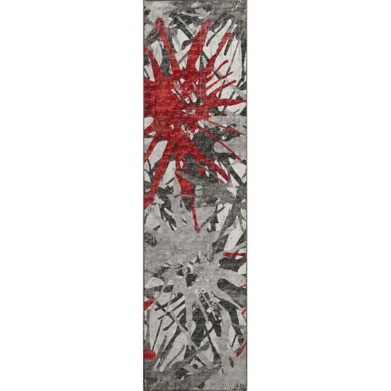 Brisbane BR6 Scarlet 2'3" x 7'6" Runner Rug