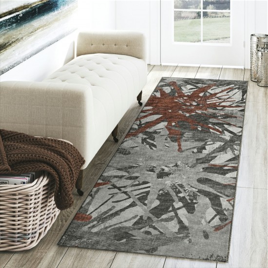 Brisbane BR6 Scarlet 2'3" x 7'6" Runner Rug