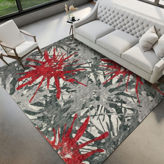 Brisbane BR6 Scarlet 3' x 5' Rug