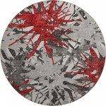 Brisbane BR6 Scarlet 8' x 8' Round Rug