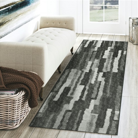 Brisbane BR7 Midnight 2'3" x 7'6" Runner Rug