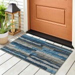 Brisbane BR7 Navy 1'8" x 2'6" Rug