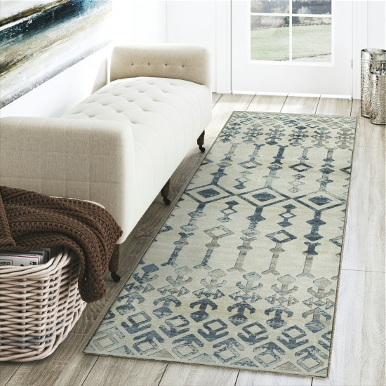 Brisbane BR8 Linen 2'3" x 7'6" Runner Rug