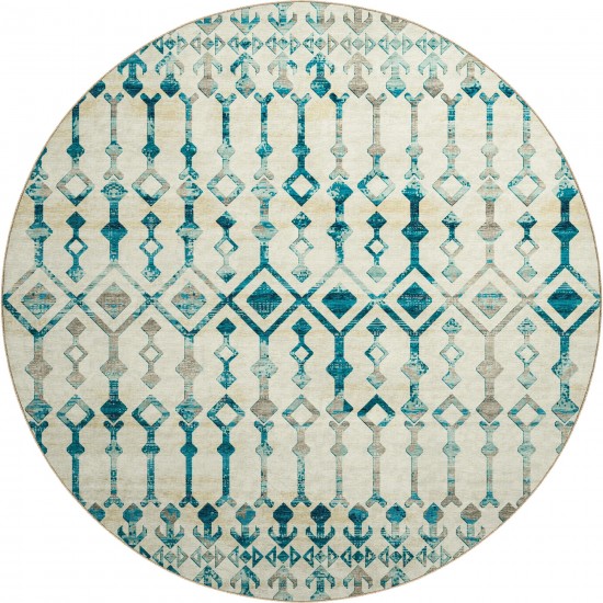 Brisbane BR8 Linen 8' x 8' Round Rug