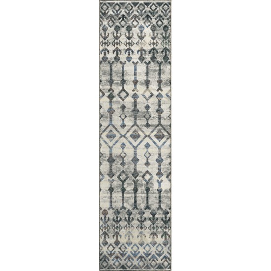 Brisbane BR8 Silver 2'3" x 7'6" Runner Rug