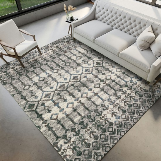 Brisbane BR8 Silver 3' x 5' Rug