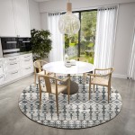 Brisbane BR8 Silver 8' x 8' Round Rug