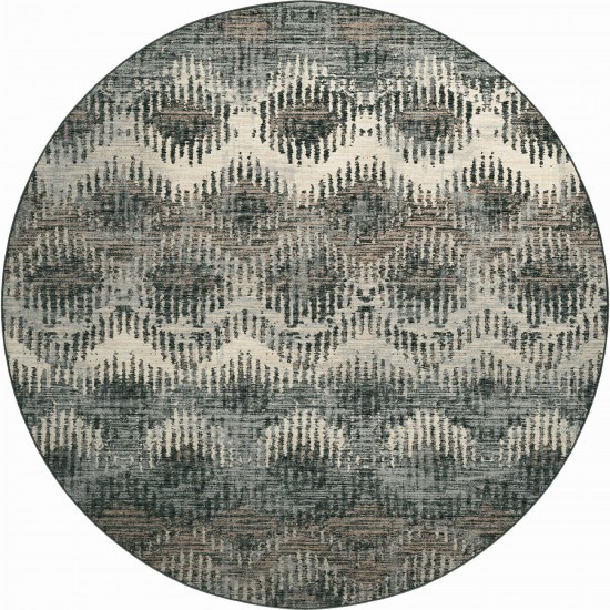 Brisbane BR9 Midnight 8' x 8' Round Rug