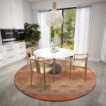 Brisbane BR9 Sunset 8' x 8' Round Rug