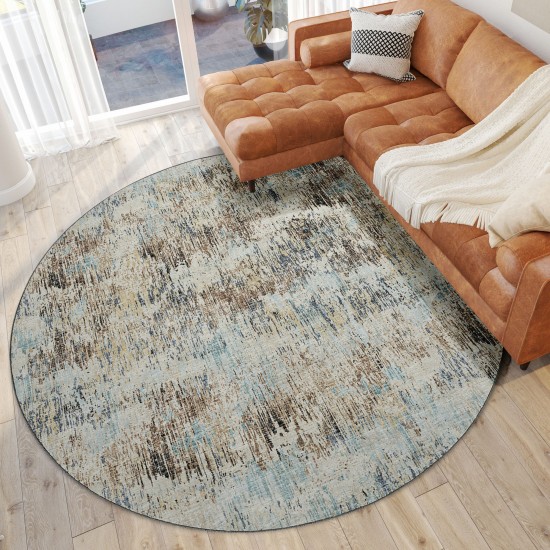 Camberly CM1 Driftwood 8' x 8' Round Rug