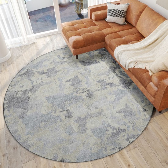 Camberly CM2 Graphite 8' x 8' Round Rug