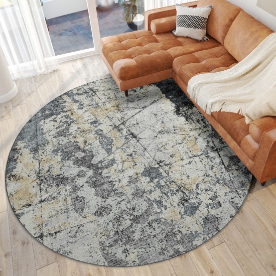 Camberly CM3 Merlot 8' x 8' Round Rug