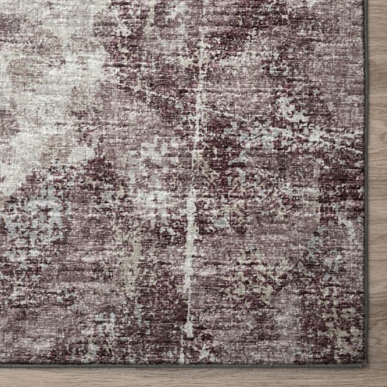 Camberly CM3 Merlot 8' x 8' Round Rug
