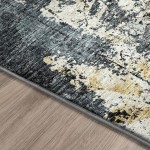 Camberly CM3 Midnight 2'3" x 7'6" Runner Rug