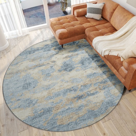 Camberly CM6 Indigo 8' x 8' Round Rug