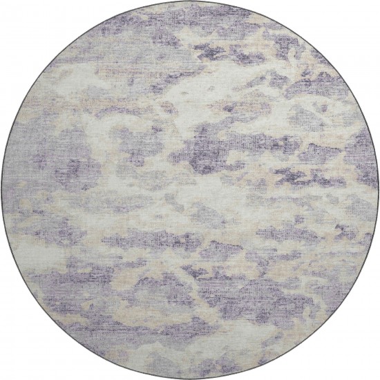 Camberly CM6 Lavender 8' x 8' Round Rug