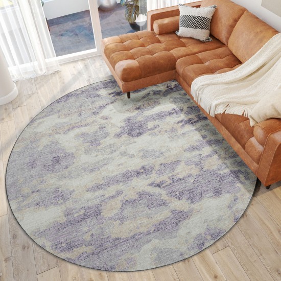 Camberly CM6 Lavender 8' x 8' Round Rug