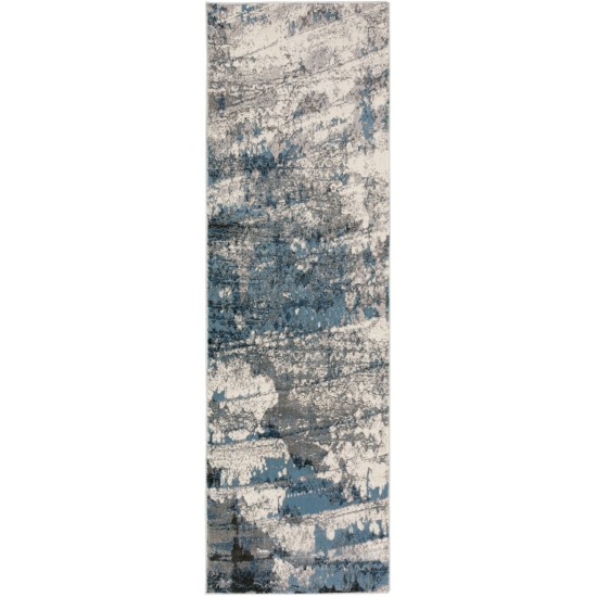 Cascina CC6 Indigo 2'3" x 7'5" Runner Rug