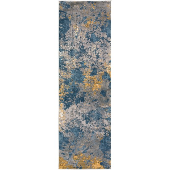 Cascina CC9 Indigo 2'3" x 7'5" Runner Rug