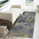 Cascina CC9 Indigo 2'3" x 7'5" Runner Rug