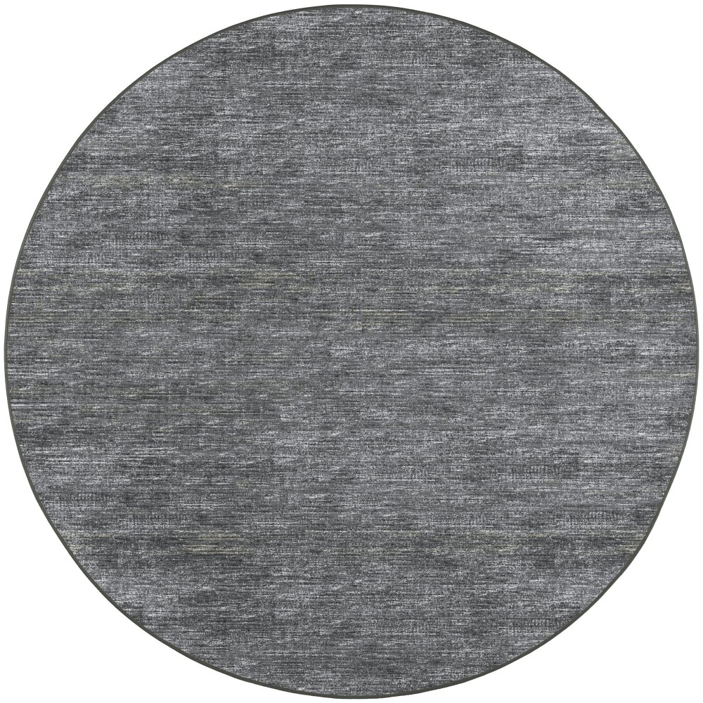 Ciara CR1 Charcoal 10' x 10' Round Rug