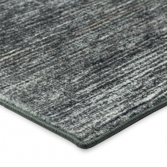 Ciara CR1 Charcoal 2'6" x 8' Runner Rug