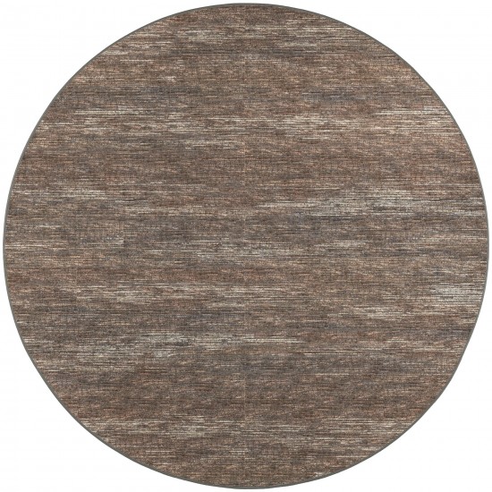 Ciara CR1 Chocolate 4' x 4' Round Rug