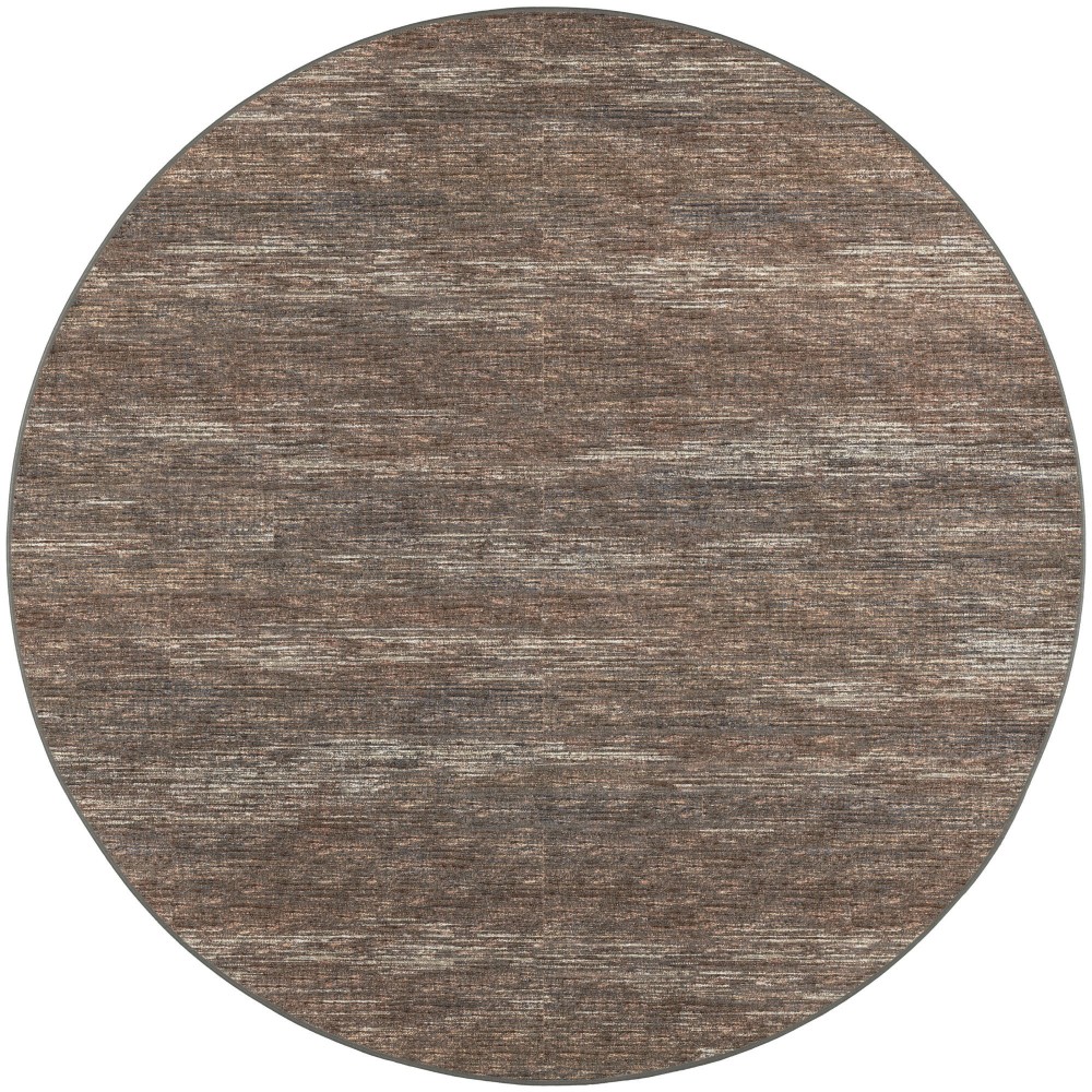 Ciara CR1 Chocolate 4' x 4' Round Rug