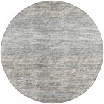 Ciara CR1 Graphite 4' x 4' Round Rug