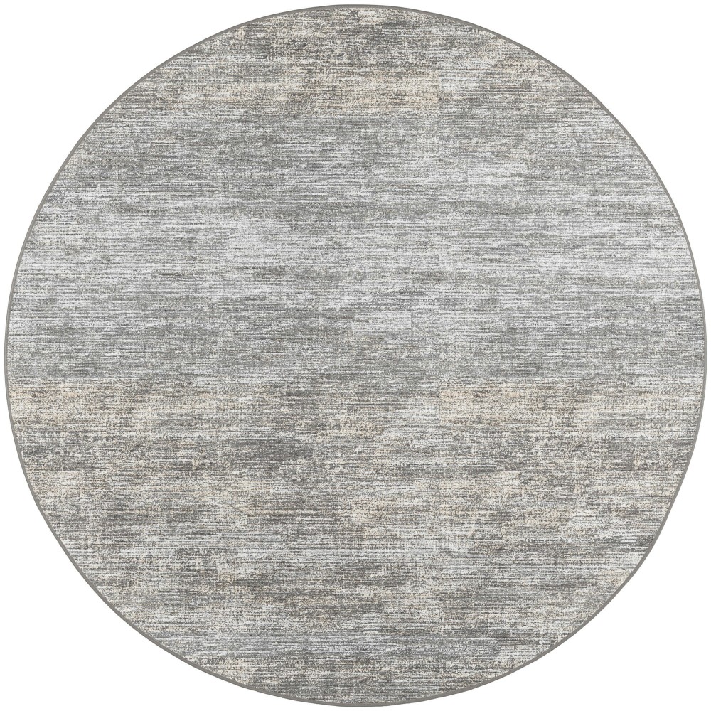 Ciara CR1 Graphite 4' x 4' Round Rug