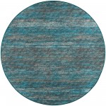 Ciara CR1 Navy 4' x 4' Round Rug