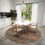 Ciara CR1 Paprika 10' x 10' Round Rug