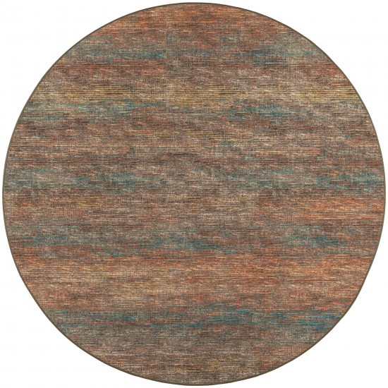 Ciara CR1 Paprika 4' x 4' Round Rug