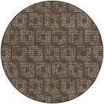 Delano DA1 Chocolate 10' x 10' Round Rug