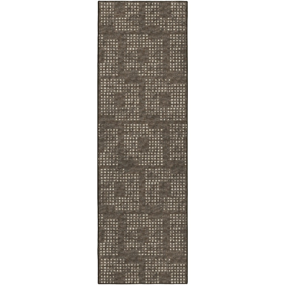 Delano DA1 Chocolate 2'6" x 10' Runner Rug