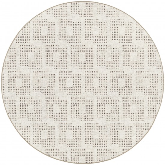 Delano DA1 Ivory 10' x 10' Round Rug