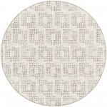 Delano DA1 Ivory 4' x 4' Round Rug