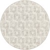 Delano DA1 Ivory 6' x 6' Round Rug