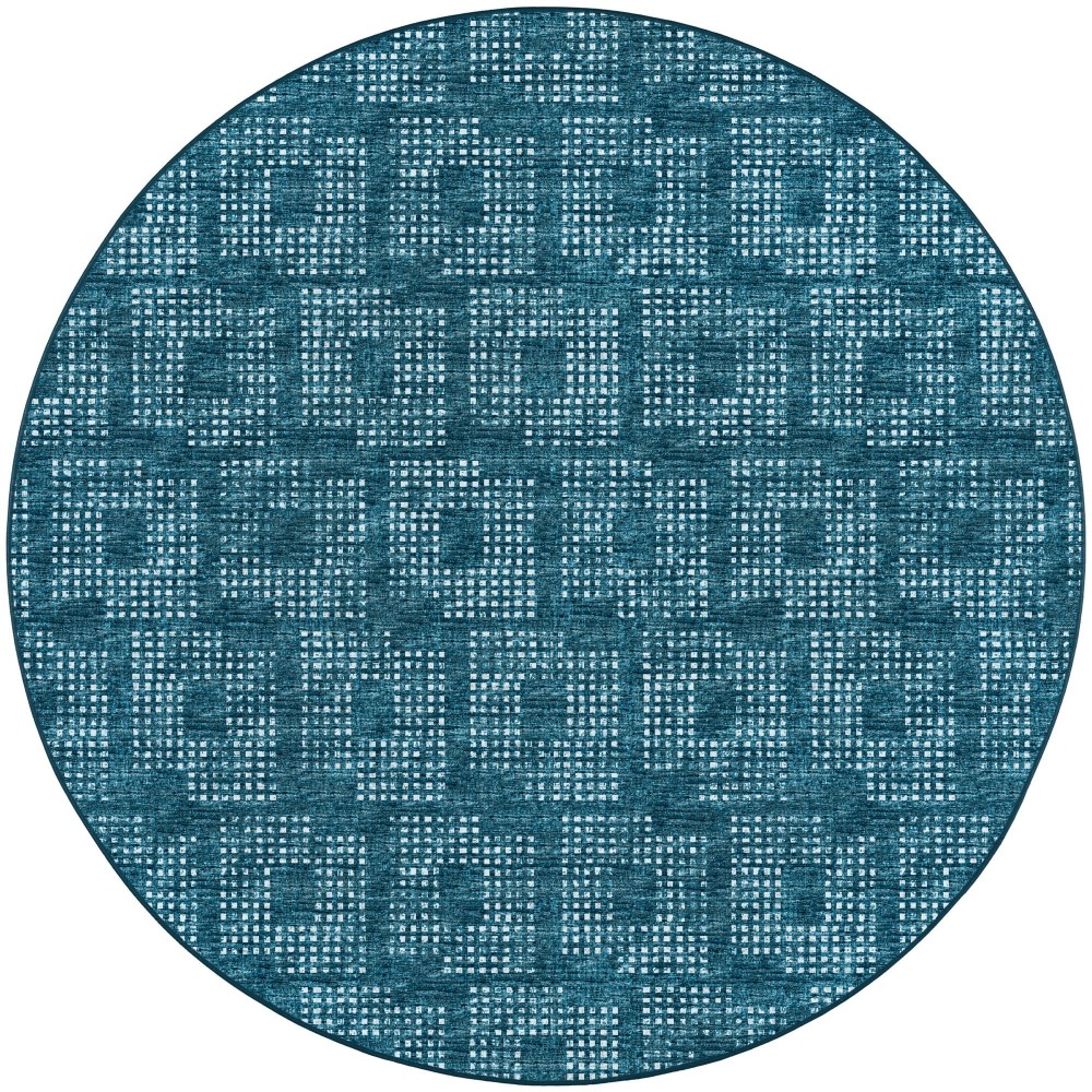 Delano DA1 Navy 6' x 6' Round Rug Delano DA1 Navy 6' x 6' Round Rug