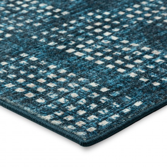 Delano DA1 Navy 6' x 6' Round Rug
