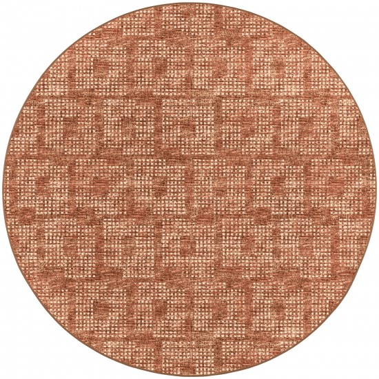 Delano DA1 Paprika 10' x 10' Round Rug