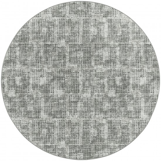 Delano DA1 Pewter 4' x 4' Round Rug