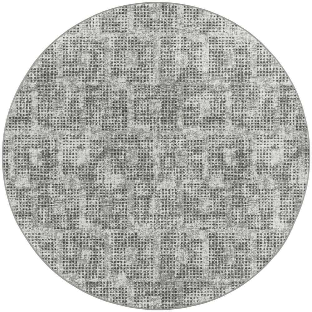 Delano DA1 Pewter 6' x 6' Round Rug