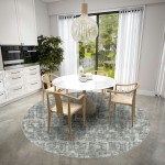 Delano DA1 Pewter 6' x 6' Round Rug