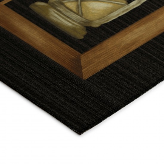 Indoor/Outdoor Excursion EX4 Black Washable 10' x 14' Rug